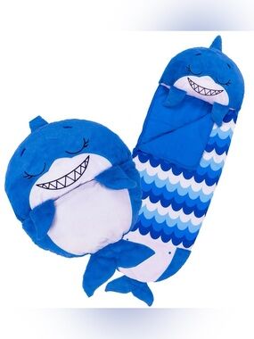 New “Happy Nappers” Large Sleep Sack~Blue Shark 66”x30”